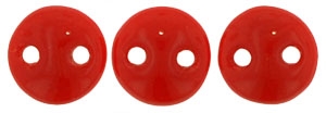 CzechMates Lentil 6mm : CZL-9320 - Opaque Red - 25 Beads