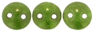 CzechMates Lentil 6mm : CZL-MD53200 - Honeydew - Moon Dust - 25 Beads