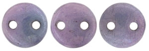 CzechMates Lentil 6mm : CZL-P15726 - Luster - Opaque Amethyst - 25 Beads