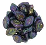 Czech Leaves 12/7mm : CZLEAF-21495 - Iris - Purple - 25 count