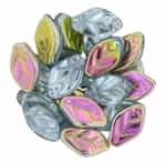 Czech Leaves 12/7mm : CZLEAF-V2021 - Vitrail - Alexandrite - 25 count