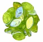 Czech Leaves 12/7mm : CZLEAF-X5023 - Olivine - AB - 25 count