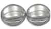 Czech Large Melon 14mm: CZM14-P12473 - Platinum - 1 piece