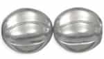 Czech Large Melon 14mm: CZM14-P12473 - Platinum - 1 piece