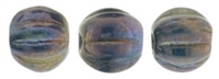CZM5-15765 - Melon Round 5mm : Oxidized Bronze - 25 Beads