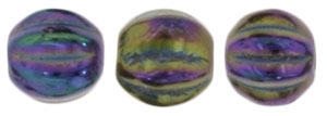 CZM5-21495 - Melon Round 5mm : Iris - Purple - 25 Beads