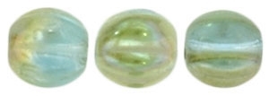 CZM5-Z6001 - Melon Round 5mm : Aquamarine - Celsian - 25 Beads