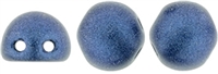 CZMCAB-79031 - CzechMates Cabochon 7mm : Metallic Suede - Blue - 12 Count