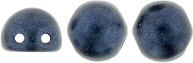 CZMCAB-79032 - CzechMates Cabochon 7mm : Metallic Suede - Dk Blue - 12 Count