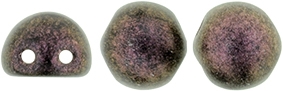 CZMCAB-94106 - CzechMates Cabochon 7mm : Polychrome - Pink Olive - 12 Count