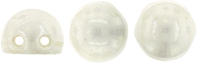 CZMCAB-L0300 - CzechMates Cabochon 7mm : Luster - Opaque White - 12 Count