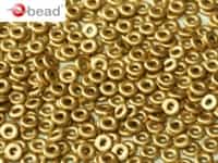 CZO-01710 - Czech O Beads - 1x4mm - 4 Grams - approx 136 beads - Aztec Gold