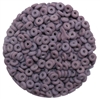 CZO-23030-84110 - Czech O Beads - 1x4mm - 4 Grams - approx 136 beads - Matte - Opaque Purple