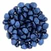 CZPB-79031 - Pinch Beads 5/3mm : Metallic Suede - Blue - 25 Beads