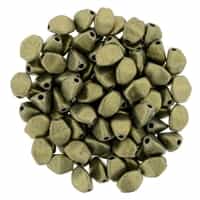 CZPB-79080 - Pinch Beads 5/3mm : Metallic Suede - Gold - 25 Beads