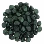 CZPB-94204  - Pinch Beads 5/3mm : Chrome - Emerald Green - 25 Beads
