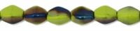 CZPB-BR53400  - Pinch Beads 5/3mm : Opaque Olivine - Blue Iris - 25 Beads