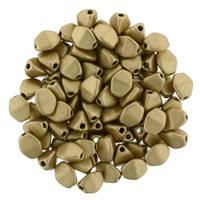 CZPB-K0171-  - Pinch Beads 5/3mm : Matte Metallic Flax - 25 Beads