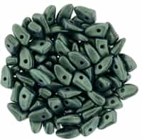 CZPRG-79051 - Prong 3/6mm : Metallic Suede - Light Green - 25 Count