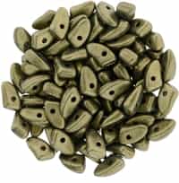 CZPRG-79080 - Prong 3/6mm : Metallic Suede - Gold - 25 Count
