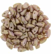 CZPRG-P65491 - Prong 3/6mm : Luster - Opaque Rose/Gold Topaz - 25 Count