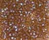 Machine Cut 4mm Round Crystals : CZRC4-X1023 - Smoky Topaz AB - 25 count