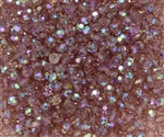 Machine Cut 4mm Round Crystals : CZRC4-X2002 - Light Amethyst AB - 25 count