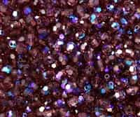 Machine Cut 4mm Round Crystals : CZRC4-X2006 - Amethyst AB - 25 count