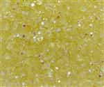 Machine Cut 4mm Round Crystals : CZRC4-X8010 - Jonquil AB - 25 count