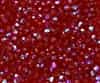 Machine Cut 4mm Round Crystals : CZRC4-X9008 - Siam Ruby AB - 25 count