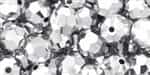 Machine Cut 6mm Round Crystals : CZRC6-27000 - Silver - 25 count