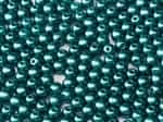 Czech Round Beads 2mm: CZRD2-02010-25043 -  Alabaster Pastel Emerald - 25 Count