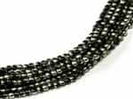 Czech Round Beads 2mm: CZRD2-23980-27401 - Jet Chrome - 25 pieces