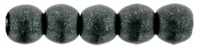 Czech Round Beads 2mm: CZRD2-79052 - Metallic Suede - Dark Forest - 25 pieces