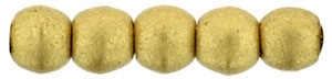 Czech Round Beads 2mm: CZRD2-K0171 - Matte - Metallic Flax - 25 pieces