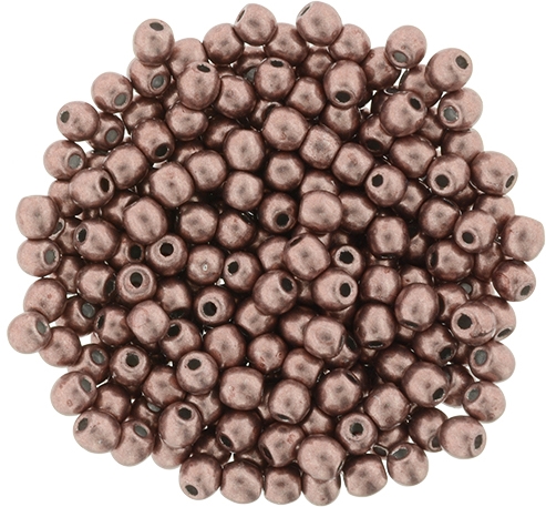 Round Beads 3mm: CZRD3-04B04 - ColorTrends: Saturated Metallic Butterum - 25 pieces