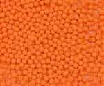 Round Beads 3mm: CZRD3-25122 - Neon Bright Orange - 25 pieces