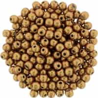 Round Beads 3mm: CZRD3-77063 - ColorTrends: Saturated Metallic Flame - 25 pieces