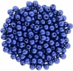 Round Beads 3mm: CZRD3-77065 - ColorTrends: Saturated Metallic Lapis Blue - 25 pieces