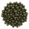 Round Beads 3mm: CZRD3-79080 - Metallic Suede - Gold - 25 pieces