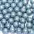 Round Beads 3mm: CZRD3-P14464 - Chalk White Baby Blue Luster - 25 pieces