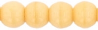 Round Beads 4mm: CZRD4-13010  - Opaque - Light Beige - 25 pieces