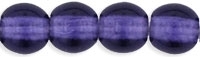 [ 3-2-F-1 ] Round Beads 4mm: CZRD4-2051  - Tanzanite - 25 pieces