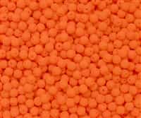 Round Beads 4mm: CZRD4-25122 - Neon Orange - 25 pieces