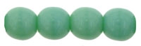 Round Beads 4mm: CZRD4-5313 - Green Turquoise - 25 pieces