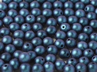 Round Beads 4mm: CZRD4-94105 - Polychrome Indigo Orchid - 25 pieces