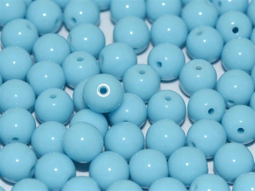 Round Beads 6mm: CZRD6-63020 - Turquoise - 25 pieces