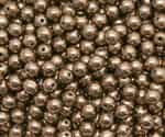 Round Beads 6mm: CZRD6-90215  - Bronze - 25 pieces