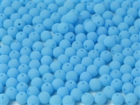 Round Beads 6mm: CZRD6-92927 - Bondelli Matte Blue Raspberry - 25 pieces