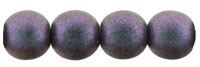 Round Beads 6mm: CZRD6-94102 - Polychorme - Orchid Aqua - 25 pieces